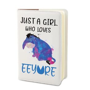 PLITI Funny Cartoon Donkey Inspired Journal Notebook Donkey Lover Gift Donkey Mom Gift Donkey Fans Notebook (girl loves eey JN)
