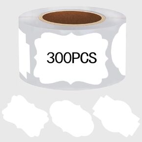 300 Pcs 2'' x 3'' Pink Labels Stickers Self-Adhesive Customize Holiday Present Stickers Labels for Jars, Christmas Gift, Name Tags, Mason Jars Christmas Stickers
