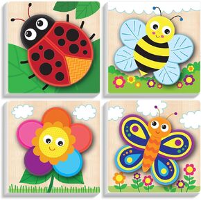 Framed 4 Pack Paint by Numbers Kit for Kids ، Cartoon Paint by Number for Kids Ages 4-8 Easy Cute Animal Kids Paint by Number Kits 8-12 ، Diy Acrylic Ail Paint in Kuwait