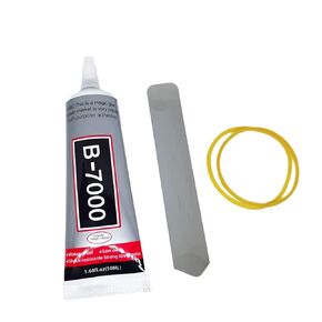 YiJieWZT B 7000 50 ml Clear Glue for Phones, Super Glue, Jewelry Glue, 1.6 fl.oz - with 1 Opening Pry Tool, 2 Rubber Bands
