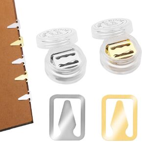 100PCS Book Markers, Gold & Silver Mixed Metals Book Darts, Book Page Markers Arrow Bookmarks Gold Silver Magnet Bookmark Clips for Reading Teachers Students Book Lovers Men School Work