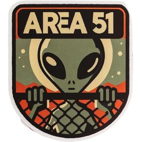 Vagabond Heart Area 51 Sticker - Area 51 Weatherproof Vinyl Decal - Area 51 Souvenir