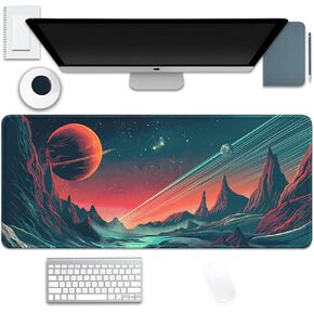 لوحة فأر طبية للهيكل العظمي البشري ، وسادة مكتب Mousepad كبيرة الأشعة X مع حواف مخيط ، حصيرة الماوس المطاطية غير المقاومة للماء للمكتب كمبيوتر مفاتيح الكمبيوتر المحمول (27.5x11.8 بوصة)