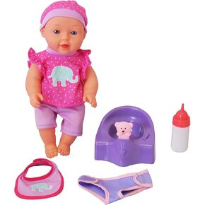 Dream Collection 12" Baby Doll with Musical Potty in Pink