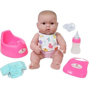 JC Toys | Lots to Love Babies Drink and Wet Gift Set | 14" All Vinyl Doll with Potty and Accessories