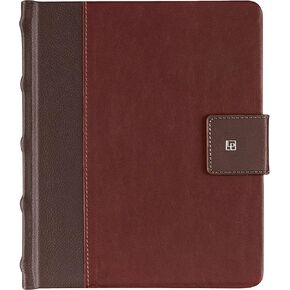 Leatherpress Leather Sketchbook, Hardcover Drawing Notebook, Pen Loop/Magnetic Closure, Acid Free 150gsm Thick Paper, Full Grain African Leather Artisan Collection (9.3" x 7.8" x .9")