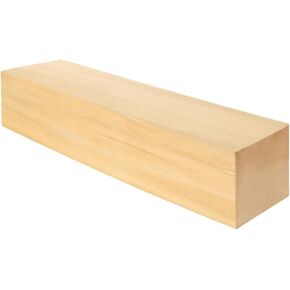 1 Pack Unfinished Basswood Carving Block, 12x3x3 Inch Large Basswood Carving Blocks for Crafts, Whittling Wood Carving Blocks Basswood for Carving Crafts, Class, Arts, DIY Supplies