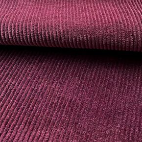 1.5 Yard Corduroy Fabric,98% Cotton 2% Spandex Fabric by The Yard in Solid Color,Air Washed Fabric,60 Inches Wide Width,Soft Fabric Material for Sewing Material Apparel Cloth,Wine Red Color