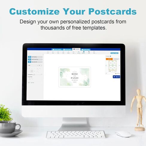 Maxgear Postcards Postcards Flant Distrable Cards Paper ، شكرًا لك على بطاقة Laser و INKJET ، البطاقات المثقبة للوزن الثقيل ، 4 بطاقات/ورقة قابلة للطباعة ، 100 بطاقات هدايا عيد الميلاد ، 4.25 "× 5.5" (3380) in Kuwait