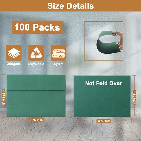 100 حزمة من بطاقات الملاحظات والأظرف السوداء الفارغة 5 × 7 بطاقات ثقيلة ذات لوحة واحدة وأظرف A7 ذاتية الختم لدعوات الزفاف، والحفلات، وبطاقات المعايدة DIY، وبطاقات الشكر، والبريد in Kuwait