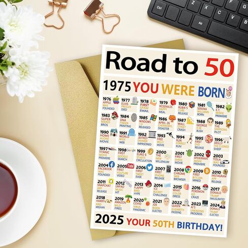 OJsensai Happy 70th Birthday Gifts for Women Ladies, Jumbo 70 Years Old Birthday Card for Men Male, Funny Seventy Bday Gifts Decorations for Grandpa Grandma in Kuwait