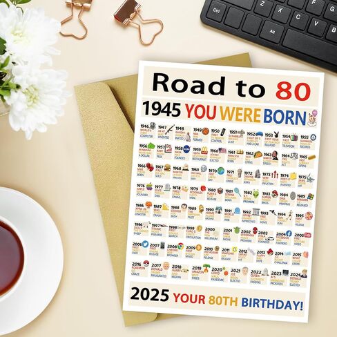 OJsensai Happy 70th Birthday Gifts for Women Ladies, Jumbo 70 Years Old Birthday Card for Men Male, Funny Seventy Bday Gifts Decorations for Grandpa Grandma in Kuwait