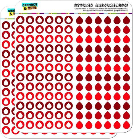 Water Droplet Dots Planner Calendar Scrapbooking Crafting Stickers - Blue - Opaque in Saudi Arabia
