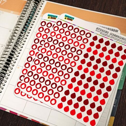 Water Droplet Dots Planner Calendar Scrapbooking Crafting Stickers - Blue - Opaque in Saudi Arabia