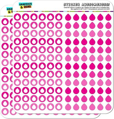 Water Droplet Dots Planner Calendar Scrapbooking Crafting Stickers - Blue - Opaque in Saudi Arabia