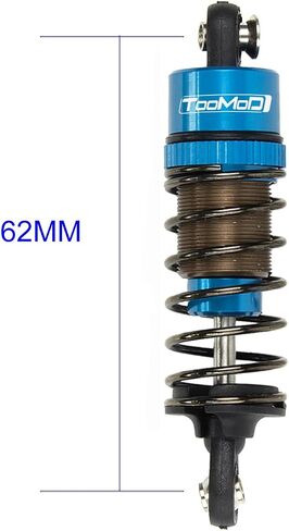 1/10 62MM RC Oil filled Shock Absorbers kit for Tamiya TT-01 TT-02 / Hyper Go 1/14 H14BM 14209 / Losi v100 Upgrades Replace Parts (Red) in Kuwait