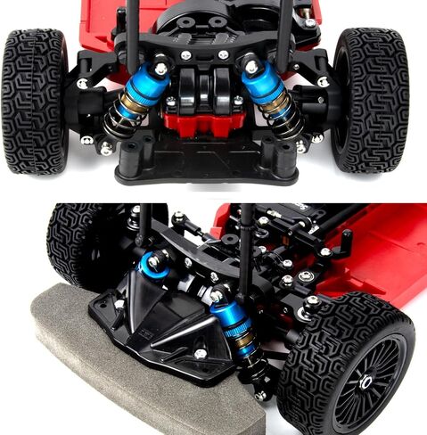 1/10 62MM RC Oil filled Shock Absorbers kit for Tamiya TT-01 TT-02 / Hyper Go 1/14 H14BM 14209 / Losi v100 Upgrades Replace Parts (Red) in Kuwait