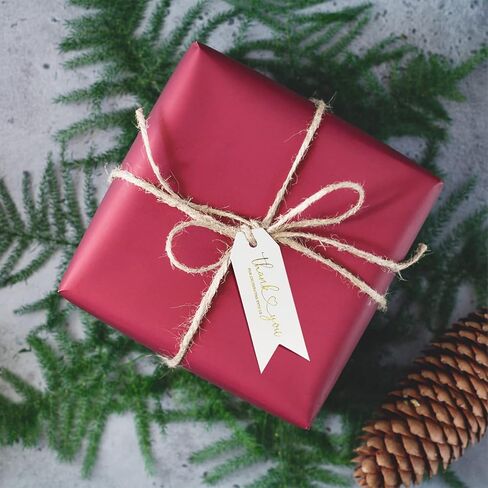 joycraft 100Pcs Thank You for Celebrating with Us Tags, Thank You Tags with String, White Paper Hangtags, Gold Foil Tags, Personalized Gift Tags for Baby Showers, Party, Gift Wrapping(2.75"x1") in Kuwait