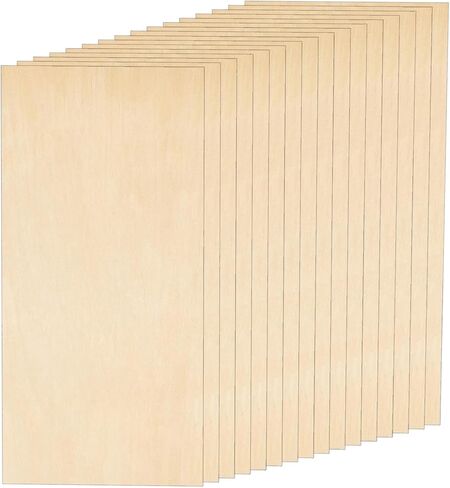 Unfinished Wood Pieces,6 Pack Basswood Sheets18 x12 x 1/16,Basswood Plywood Wood Sheets for Crafts,Perfect for Painting,Drawing,Laser,Engraving,Burning and CNC Cutting (12x18x1/16) in Saudi Arabia