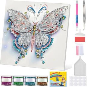 MaiMMaledy Diamond Art Kits for Adults, with Framed Diamond Art Kits Full Drill for Beginners 5D DIY Mosaic Art Home Wall Decor 12 x 8 Inch Time Travel （with Framed）