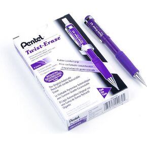 Pentel Twist-Erase III Mechanical Pencil (0.5mm), Violet Barrel