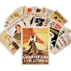 32 PCS 1 SET VINTAGE RETRO OLD CARON CARTOR CARDING CARDING CARDS HISTER