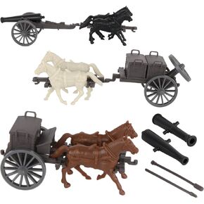 BMC CTS Civil War Artillery Horse Wagon - ACW Cannon Limber Caisson Playset