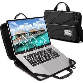 BUG 13-14 Inch Laptop Case Hard Shell, Protective Laptop Carrying Case with Stand for Heat Dissipation