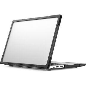 Ultra-Thin Hard Case for Huawei MateBook D14 2022/Honor Magicbook 14/X14 2022, Frosted Translucent Matte Anti-Fingerprint Shockproof Heavy Duty Anti-Slip Protective Laptop Cover Shell (Black)