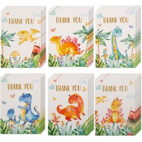 VNS Creations Woodland Thank You Cards Baby Shower Boy - 4x6 Bulk 50 Pack Woodland Baby Shower Thank You Cards With Envelopes & Stickers - 5 Forest Animals Notes Assortments - Boy Birthday Decoration