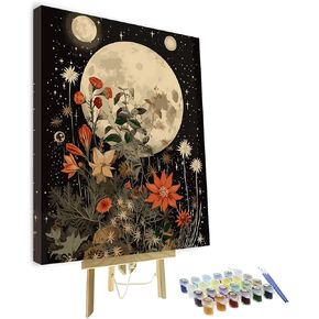 Paint By Numbers for Adult Dragon Paint By Number Dragon's Battlefield Seawater Magma Painting DIY Beast Roar Numbers Painting Artwork Cool Boy Cool Girl Paint Art Gift Kits (framework) 16x20 in
