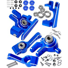 RC Upgrades Part for 1/10 Slash 4x4/Slash 4x4 VXL,Alloy Caster Block,Steering Blocks,Rear Stub Axle Carriers w/4pcs Wheel Hex & Bearings,Red in Kuwait