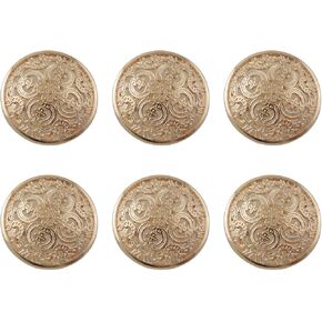 XGNG 20pcs Gold Skeleton Buttons High-Grade Metal Court Style Coat Buttons Suit Jacket Pants Buttons Sewing Buttons