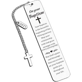 Precious Moments Bible Bookmark, Baptismal Gifts, Baptism Gifts for Girl Boys, 2025 Baptism Favors, Baptism Gifts for Women Men, Baby Shower Gifts, Christening Gifts for Girls, Baby Dedication Gift