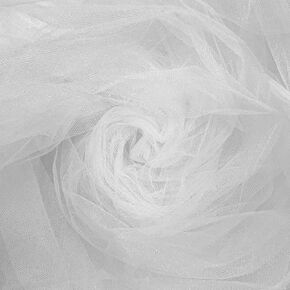 Organza Fabric Decoration, Silky White Tulle Sheer Fabric Bridal Tulle Fabric Backdrop Decor 72*59in, Organza Sheer Fabric for Draping Curtain Dressing DIY Home Dinner Wedding Party Ceremony Supplies