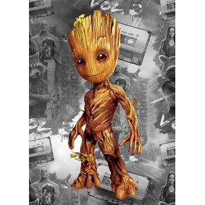 SXSJEIOU DIY Groot Diamond Painting Kits for Adults, Full Round Diamond Art Kit Beads for Home Wall Decor 12 X 16 Inch