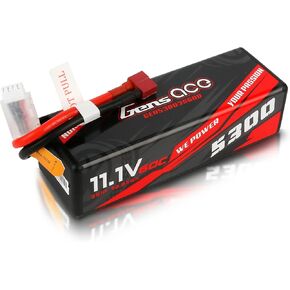 Gens ace 3S Lipo Battery 11.1V 60C 5300mAh Lipo Battery HardCase with Deans Plug for RC Car