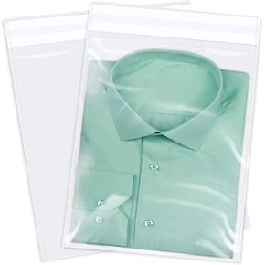 iMailer - 100 Count - 10" x 13" Clear Cellophane Bags Self Seal- Cello Large Resealable Plastic Poly Bags for Prints, Photos, Documents, Clothing, T-Shirt