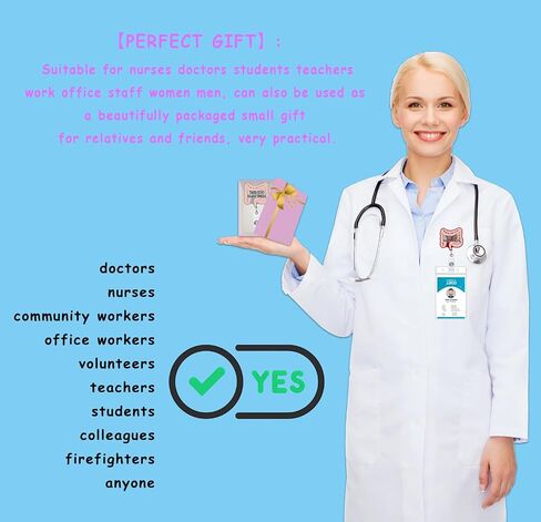 2P Funny Cardiac Retractable Badge Reel with ID Clip Name Tag Card Gift for Doctor Nurse Heart Anatomy Nursing Student Medical Worker Alligator Clip in Kuwait