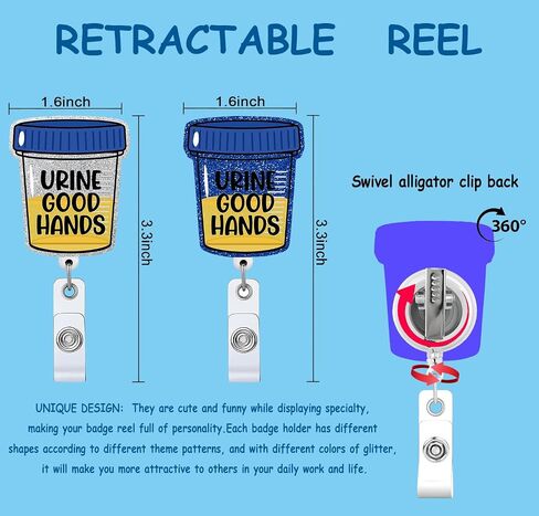 2P Funny Cardiac Retractable Badge Reel with ID Clip Name Tag Card Gift for Doctor Nurse Heart Anatomy Nursing Student Medical Worker Alligator Clip in Kuwait