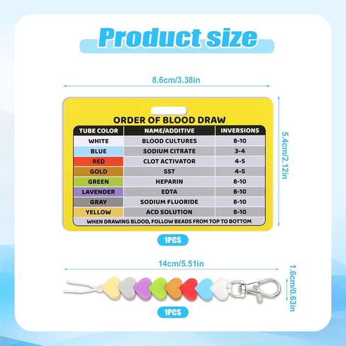 1pcs ترتيب الخرز سحب الدم مع بطاقة مرجعية ، وترتيب سحب الدم الشارة العمودية شارة الشارة بكرة الإكسسوارات in Kuwait