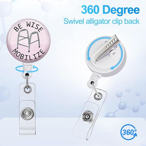 Plifal Nurse Badge Reels Holder Retractable with ID Clip for Name Tag Card Funny Cute Sloth Nursing Doctor Medical Student Work Office Alligator Clip in Saudi Arabia