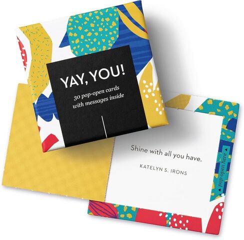 Compendium ThoughtFulls Pop-Open Cards — 4-Pack of You're Awesome, You Matter, You're Wonderful, Yay You —120 Pop-Open Cards, Each with a Different Message Inside in Saudi Arabia