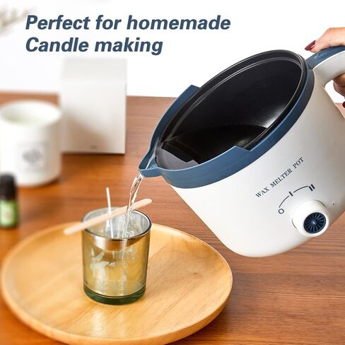 Candle Melting Pot, Electric Wax Melter for Candle Making with Pouring Spout, Non-Stick Small Candle Making Pouring Pot in Kuwait