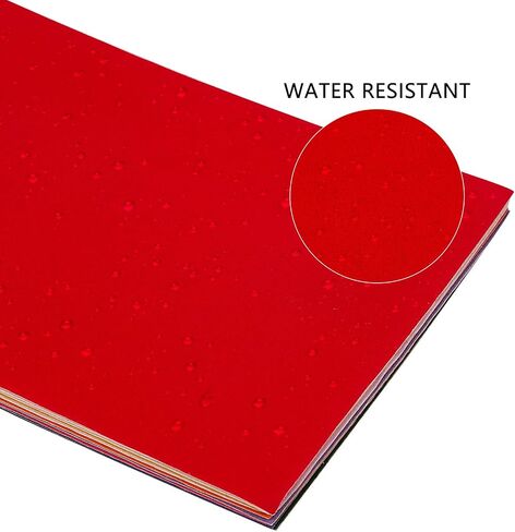 BENECREAT 20PCS Mixed Color Velvet Adhesive Back Sheet 11.6" x 7.8" Jewelry Box Liner Fabric with Reclosable Plastic Box, Durable and Water Resistant for Chrismas Art and Craft Making in Saudi Arabia