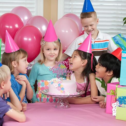 الوردي اللامع السعيد كعكة عيد الميلاد الثامنة العليا ، ثماني سنوات ديكور كعكة عيد ميلاد ، الذهب رقم 8 لحفلات عيد ميلاد الزخارف لفتاة أو فتى in Kuwait