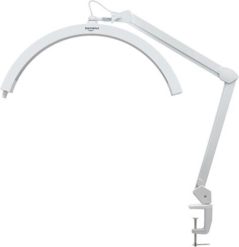 LED Half Moon Light مع مشبك المكتب ، 30 واط مشرق 288pcs LED ، ذراع الأرجوحة المعدنية للجمال ، فن الأظافر ، المكياج ، رعاية الوجه ، الوشم ، الخياطة والحرفية اليدوية (أبيض ، CCT) in Kuwait
