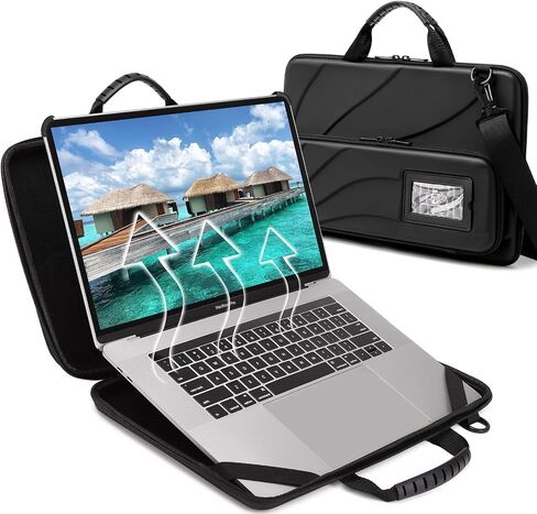 BUG 13-14 Inch Laptop Case Hard Shell, Protective Laptop Carrying Case with Stand for Heat Dissipation in Kuwait