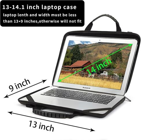 BUG 13-14 Inch Laptop Case Hard Shell, Protective Laptop Carrying Case with Stand for Heat Dissipation in Kuwait