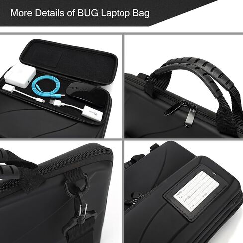 BUG 13-14 Inch Laptop Case Hard Shell, Protective Laptop Carrying Case with Stand for Heat Dissipation in Kuwait